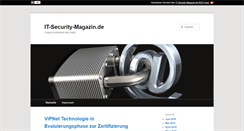 Desktop Screenshot of it-security-magazin.de