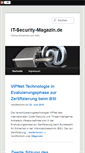 Mobile Screenshot of it-security-magazin.de